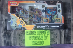 Pokemon TCG Lucario V & Tyranitar V Collector's Box - 14 Packs - DS - NEW 820650856716 - Image 1