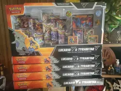 Pokemon TCG Lucario V & Tyranitar V Collector's Box - 14 Packs - DS - NEW 820650856716 - Image 3