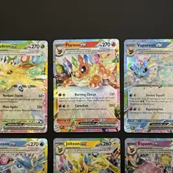 Pokemon | Eeveelution ex Complete Set of 9 | Prismatic Evolutions | English | NM - Image 2