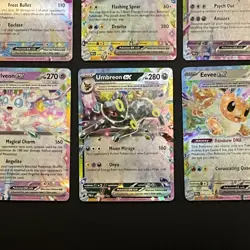 Pokemon | Eeveelution ex Complete Set of 9 | Prismatic Evolutions | English | NM - Image 4
