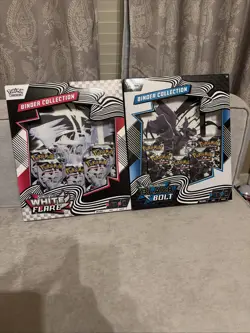 2 Pokemon TCG SV10.5 Black Bolt & White Flare Binder Collection Box Sealed New - Image 1