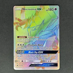 Pokemon Necrozma GX Sun & Moon Burning Shadows Secret Rare #153 - Image 1