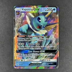 Pokemon Vaporeon GX Sun & Moon Promo #SM172 - Image 1