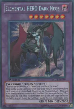 Elemental HERO Dark Neos - LCGX-EN059 - Secret Rare - 1st Edition NM Yugioh Lege - Image 1