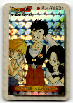 Dragon Ball Z PP Card - Gohan & Videl - Prism Foil - Vintage Japanese - Image 1
