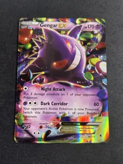 Pokemon TCG Gengar EX 34/119 Phantom Forces Ultra Rare Card NM - Image 2