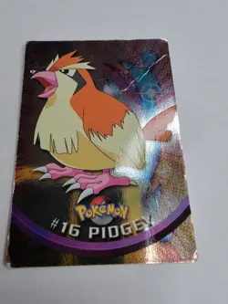 Topps Pokemon TCG Pidgey #16 Glossy TV Animation Edition Card Damaged Crease - Image 1