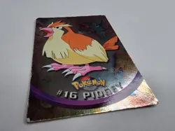 Topps Pokemon TCG Pidgey #16 Glossy TV Animation Edition Card Damaged Crease - Image 3