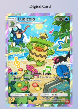 (Digital Card) Ludicolo Full-Art 1⭐, Pokemon TCG Pocket, English - Image 1