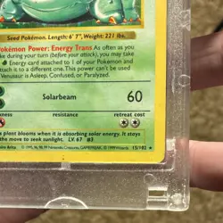 Pokemon TCG Venusaur Base Set Holo Card Lot 2 Cards 15/102 Wizards English - Image 3