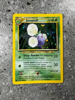 Pokemon TCG Cards Jumpluff 7/111 Neo Genesis Holo Rare EXC - Image 1