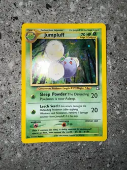 Pokemon TCG Cards Jumpluff 7/111 Neo Genesis Holo Rare EXC - Image 3