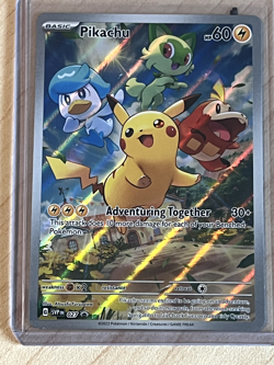 PIKACHU 027 Sv: Scarlet & Violet Promo Cards Holo SIR FULL ART PROMO HOLO MINT!! - Image 1