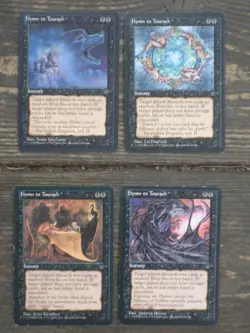 mtg magic lot of 4x hymn to tourach fallen empire ENGLISH playset - Image 1