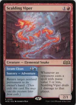 Scalding Viper R Wilds of Eldraine 235 - LP - Image 1