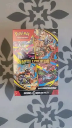 Pokemon TCG Mega Evolution Booster Bundle New Sealed (6 Packs) - Image 1