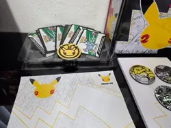Pokemon 25th Anniversary Celebrations Lunch Box Tin EMPTY + Accessories - Image 3