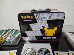 Pokemon 25th Anniversary Celebrations Lunch Box Tin EMPTY + Accessories - Image 5