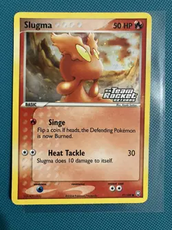 Pokemon TCG Slugma 77/109 Team Rocket Returns Reverse Holo - Image 1