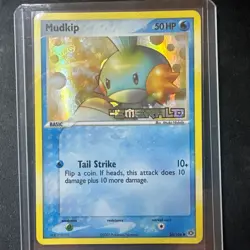 Pokemon TCG Mudkip 56/106 Ex Emerald Reverse Holo Stamped NM - Image 1