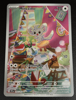Minccino 182/162 Sv05: Temporal Forces Illustration Rare Pokemon TCG - NM! - Image 1