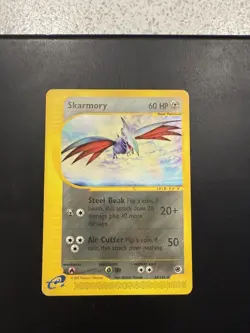 Pokemon TCG Skarmory Expedition Base Set 63/165 Regular Rare LP - Image 1