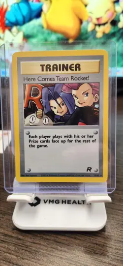 Here Comes Team Rocket! 15/82 Team Rocket Rare Trainer 2000 WOTC Pokemon - Image 1
