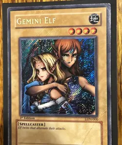 Gemini Elf LON-000 Labyrinth of Nightmare 1st Edition Yugioh - Image 2