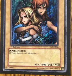 Gemini Elf LON-000 Labyrinth of Nightmare 1st Edition Yugioh - Image 4