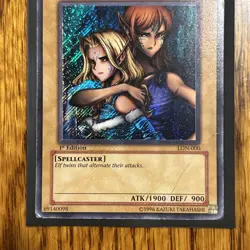 Gemini Elf LON-000 Labyrinth of Nightmare 1st Edition Yugioh - Image 5