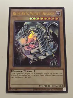 Blue-Eyes White Dragon (Version 3) LCKC-EN001 Ultra Rare Yugioh Alt Art Mint - Image 1