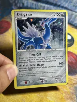 Dialga DP49 Black Star Promo Holo Rare Pokemon Card HP - Image 3