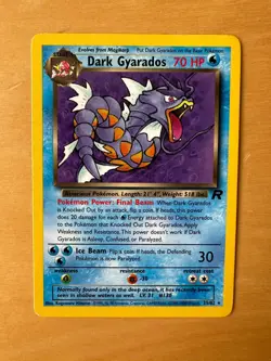 Dark Gyarados 25/82 Pokemon Team Rocket Set Rare Card Excellent Condition - Image 1