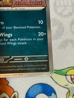 C777 POKEMON TCG MURKROW NM CARD HOLO #021 SCARLET VIOLET PALDEA PROMO - Image 5