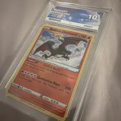 Pokemon Radiant Charizard Crown Zenith Holo Card 020/159 ACE 10 GEM MINT - Image 3