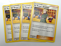 Pokemon Cards Hidden Fates 2019 Playset Lt. Surge's Strategy 60/68 x4 4x - Image 1