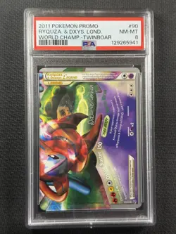 Pokemon Cards PSA 8 Nm-Mt Rayquaza & Deoxys Legend World Champ Promo 2011 #90 - Image 1