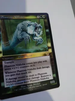 Phantom Nishoba. Beast Spirit Rare Judgment. FOIL Vintage MTG card. - Image 3