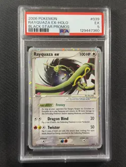 Pokemon Cards PSA 5 Ex Rayquaza Ex Holo Black Star Promo 2006 Ultra Rare #039 - Image 1