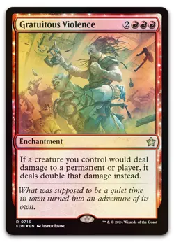 Gratuitous Violence #715 (Foil) (NM) Foundations FDN Magic MTG - Image 1