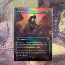 Life Finds a Way (Borderless FOIL) Universes Beyond Jurassic World Collection NM - Image 1