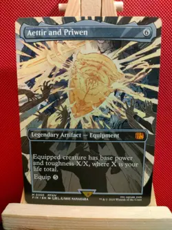 Aettir and Priwen (Borderless) - Final Fantasy - Mythic - NM (see pics) MTG - Image 1