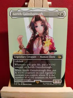 Aerith Gainsborough (Borderless) - Final Fantasy - Rare - NM - MTG - Image 1
