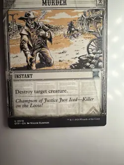 MTG Murder [Outlaws of Thunder Junction: Breaking News​​​] Near Mint​​ - Image 2