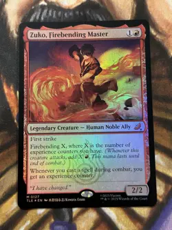 FOIL Zuko, Firebending Master (0127) MTG Avatar Eternal Legal TLE Mythic - NM/M - Image 1