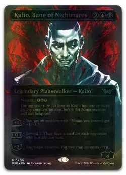 Kaito, Bane of Nightmares (Showcase) (Textured Foil) #409 NM Duskmourn Magic MTG - Image 1