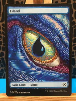 MTG - Island. Tarkir: Dragonstorm. Common - Full Art - Dragon Eye Land. 288. - Image 1