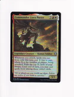 MAGIC COMMANDER LEGENDS BATTLE FOR BALDUR'S GATE FOIL COMMANDER LIARA PORTYR - Image 1