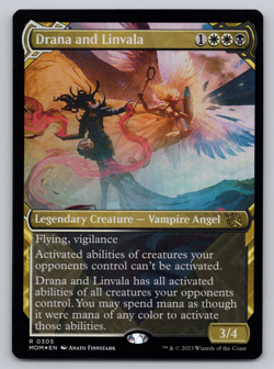 Drana and Linvala FOIL Showcase - March of Machine - MTG - Image 1
