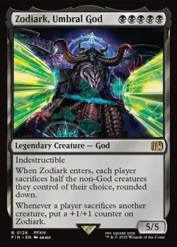 MTG Final Fantasy R Zodiark, Umbral God #0128 - Image 1